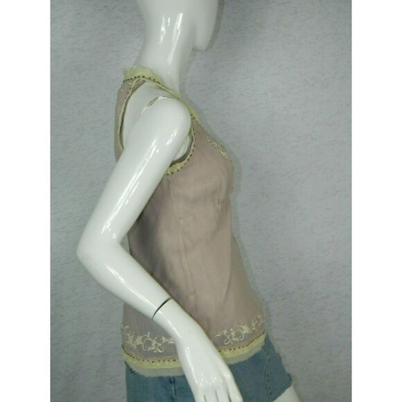 GOLD HAWK Cami Top  Size Medium Y2K  Silk Pink Mauve Detectable Lining - Picture 4 of 8